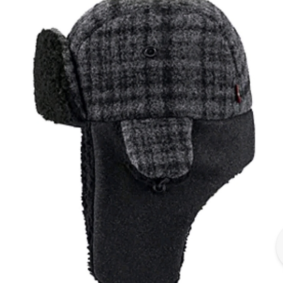 Levi's Charcoal Color Trapper Hat Small/Medium. - Picture 2 of 6